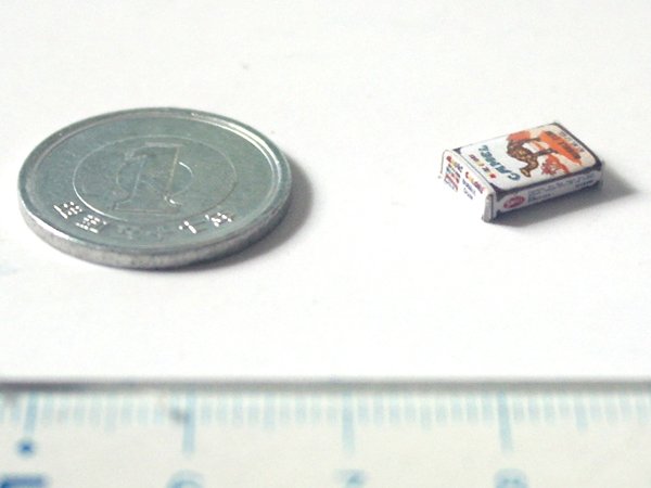 ミニチュア　1/12サイズのパッケージ