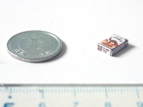 ミニチュア　1/12サイズのパッケージ