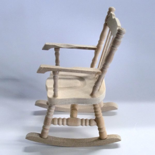 画像3: ロッキング　チェア（椅子）未塗装 (3)