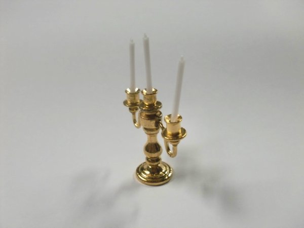 画像2: キャンドル　スタンド　燭台(3本） (2)