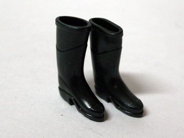 画像1: 長靴　ブラック (1)