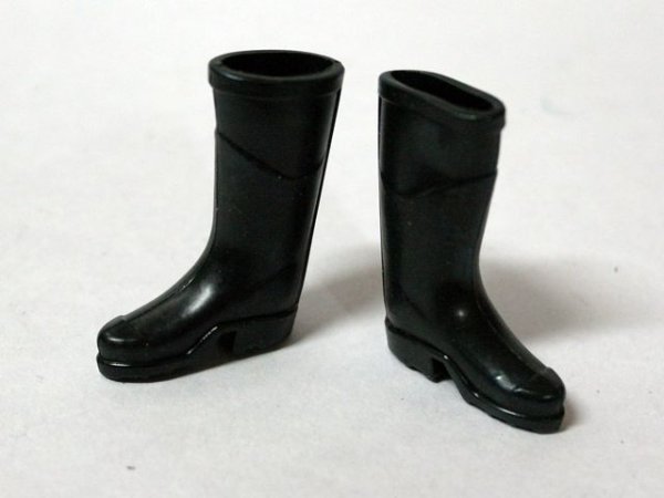 画像2: 長靴　ブラック (2)