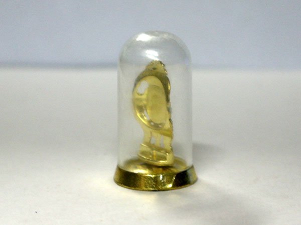 画像3: 置時計　ドーム入り　ゴールド (3)