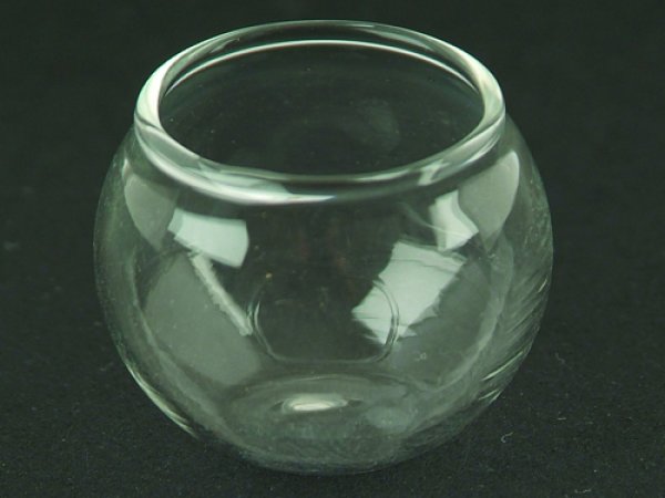 画像1: 金魚鉢 ガラス (1)
