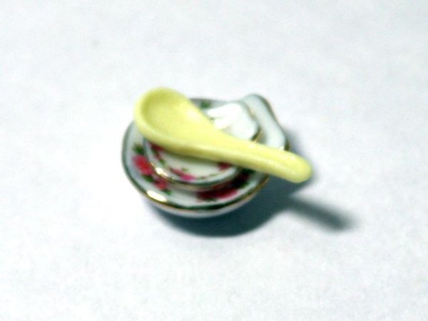 画像2: ディッシュ3点セット Pink Rose (2)