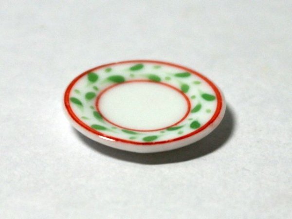 画像2: プレート 直径21mm Green Leaf (2)