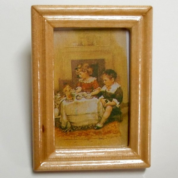 画像2: 絵画　子供と猫 (2)