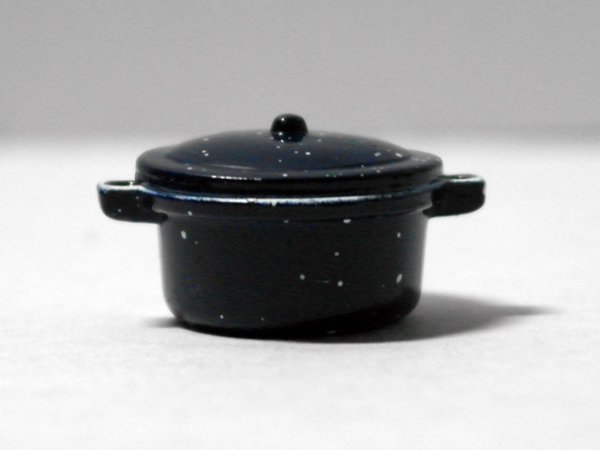 画像1: ソースパン（鍋）　両手鍋　エナメル・ブルー (1)