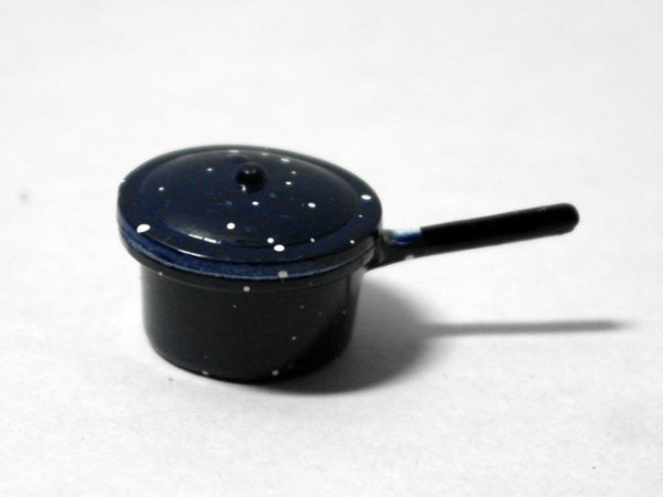 画像2: ソースパン（鍋）　大　エナメル・ブルー (2)
