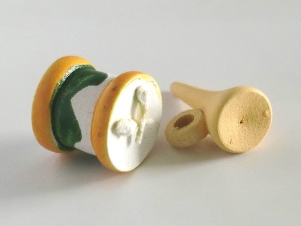 画像2: 木のおもちゃ　たいこ、ラッパ　セット (2)