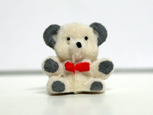 画像1: テディベア ホワイト (1)