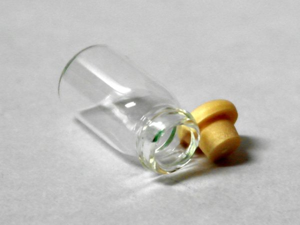 画像3: ガラスボトル  木製フタ付 (3)