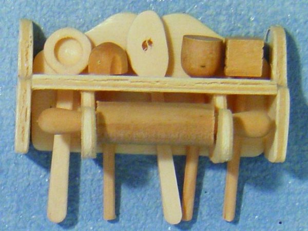 画像1: 調理用具・道具セット　木製 (1)