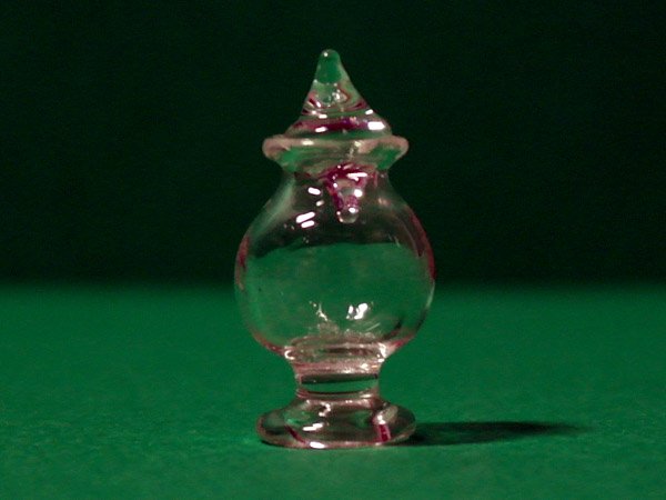 画像1: ガラス　蓋付ジャー　1個 (1)