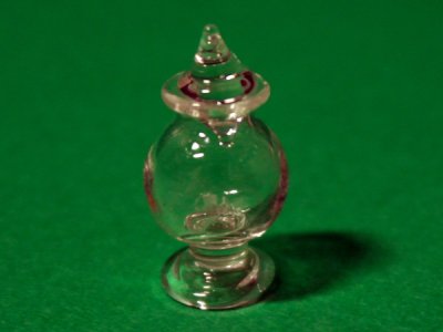 画像1: ガラス　蓋付ジャー　1個