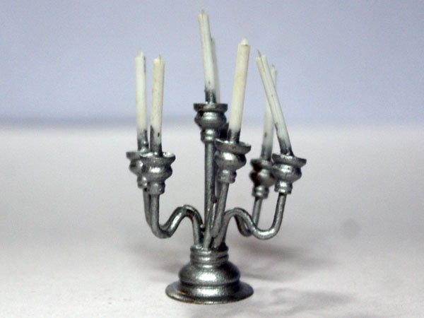 画像1: 燭台　キャンドル　スタンド　シルバー (1)