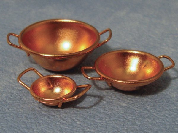画像1: 銅　ボウル３点セット (1)