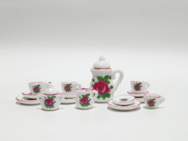 画像4: ティ　セット　Pink Rim (4)