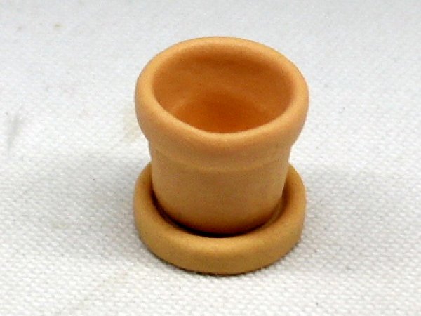 画像2: テラコッタ　フラワー・ポット（ソーサー付） (2)