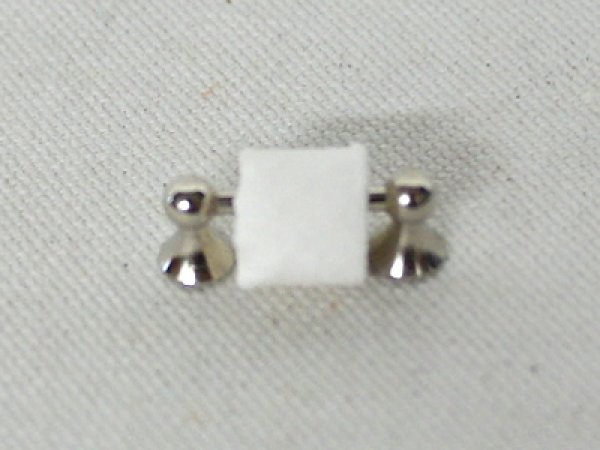 画像1: トイレットペーパー・ホルダー　クローム (1)