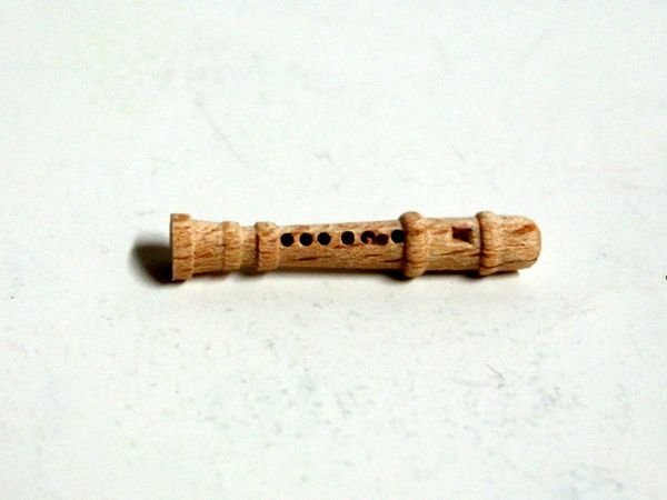 画像1: レコーダー　木製 (1)