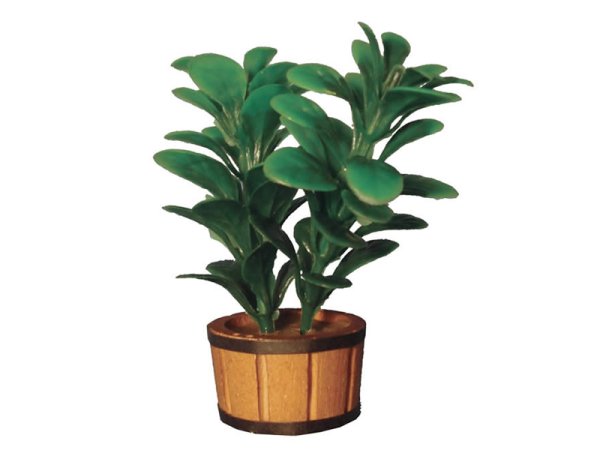 1/12サイズのドールハウス用ミニチュアゴムの木　ダブル（2本）です