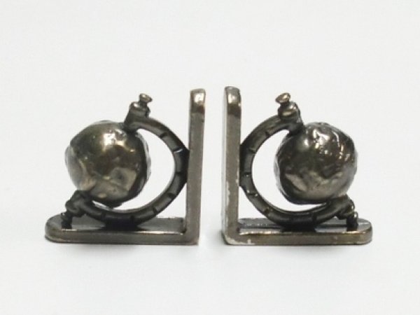 画像1: ブックエンド　地球儀 (1)