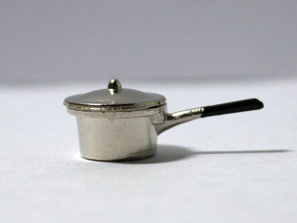 画像1: メタル　ソースパン（片手鍋） (1)