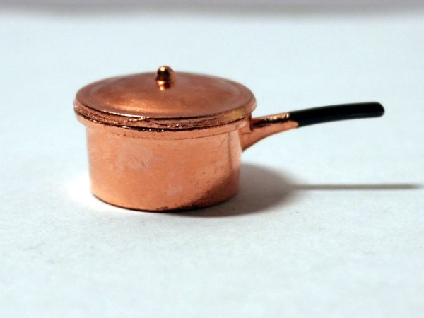 画像1: 銅　ソースパン（片手鍋） (1)
