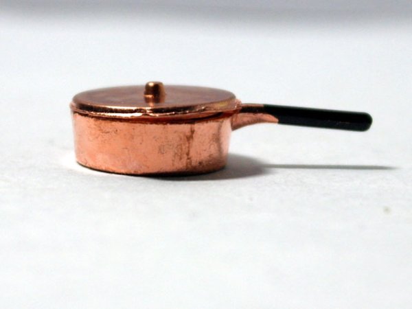 画像1: 銅　ソースパン（片手鍋） (1)
