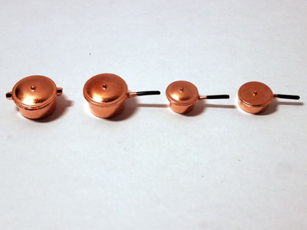 画像3: 銅　ポット（鍋）・セット (3)