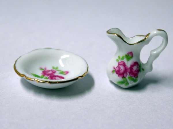 画像1: 洗面器＆ジャグ (1)