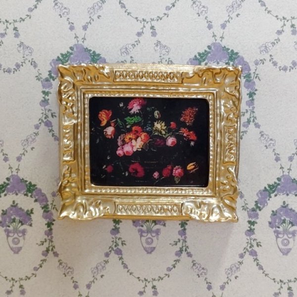 画像1: 額入り絵　フラワー (1)