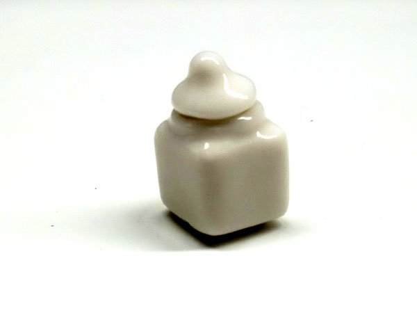 画像2: ジャー　ポーセリアン　四角 (2)