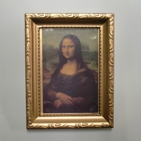 画像2: 額入り絵画　モナリザ (2)