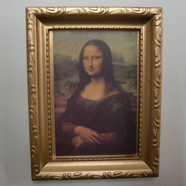 画像1: 額入り絵画　モナリザ (1)