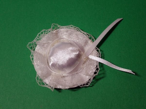 画像1: 帽子(白色）　レース (1)