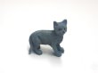 1/12サイズのドールハウス用ミニチュア猫　（グレイ　キャット）です