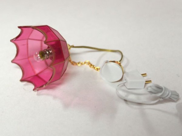 画像4: 照明　吊り下げ　ティファニー　ピンク35mm　 (4)