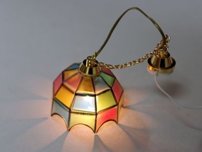 画像1: 照明　吊り下げ　ティファニー　カラー35mm　