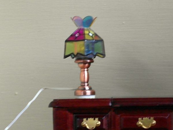 画像2: 照明　テーブル・ランプ　ティファニー　カラー (2)