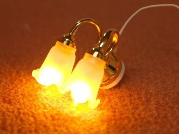 画像6: 照明　壁用 　チューリップ2灯 (6)