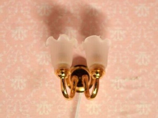 画像3: 照明　壁用 　チューリップ2灯 (3)