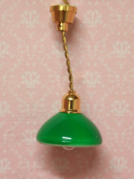 画像1: 照明　天井用　吊り下げ　グリーン (1)