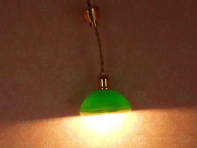 画像1: 照明　天井用　吊り下げ　グリーン