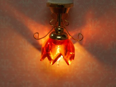 画像2: 照明　天井用　リリー　レッド
