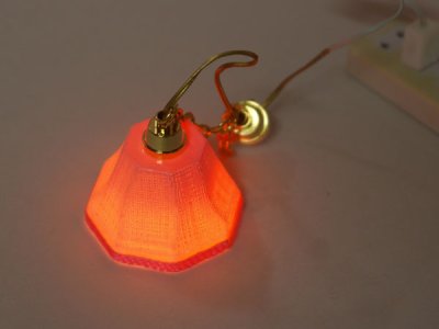 画像1: 照明　天井用　吊り下げ　ピンク