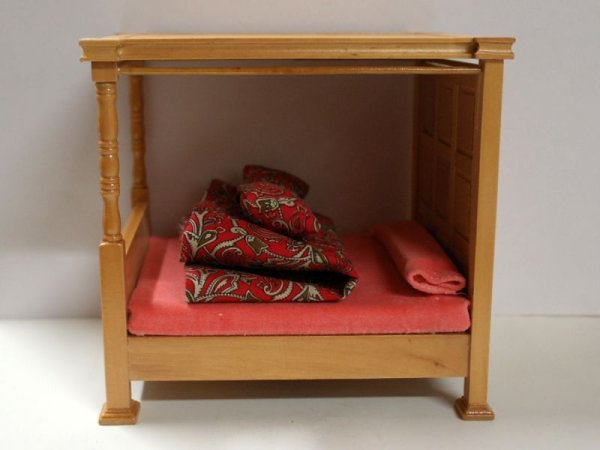 画像5: ４ポスター（四柱式）・ベッド　天蓋付き (5)