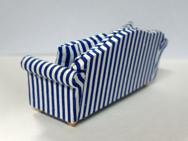 画像5: ソファ　ブルー・ストライプ (5)