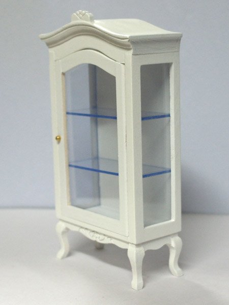 画像1: ディスプレィ　キャビネット　白 (1)